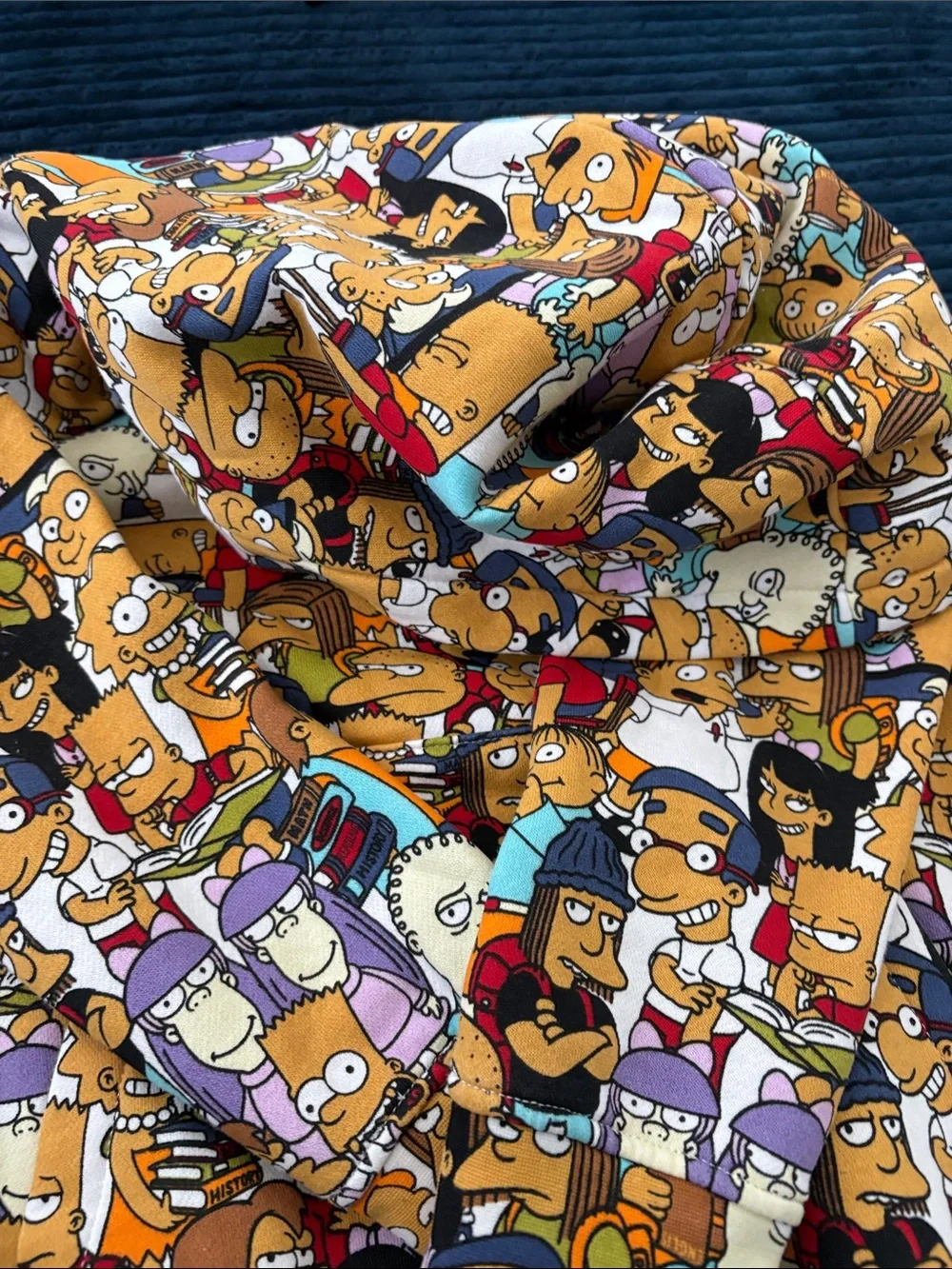 H&M Kids Hoodie Springfield Elementary Multicolor Cartoon Print